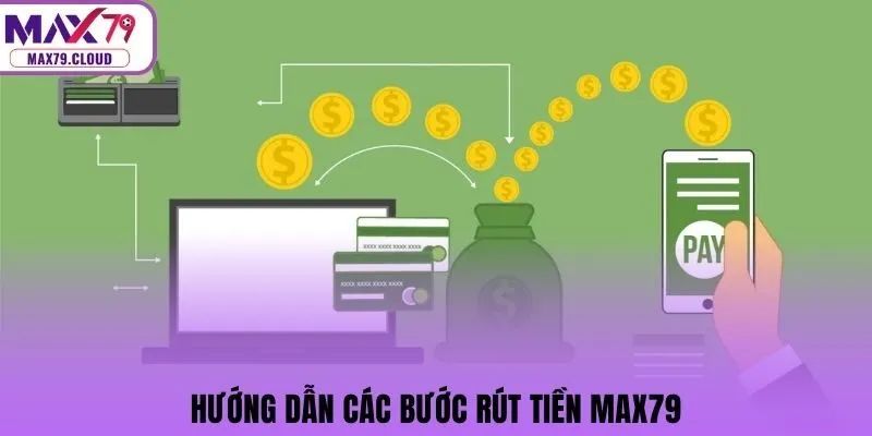 Hướng dẫn các bước rút tiền MAX79